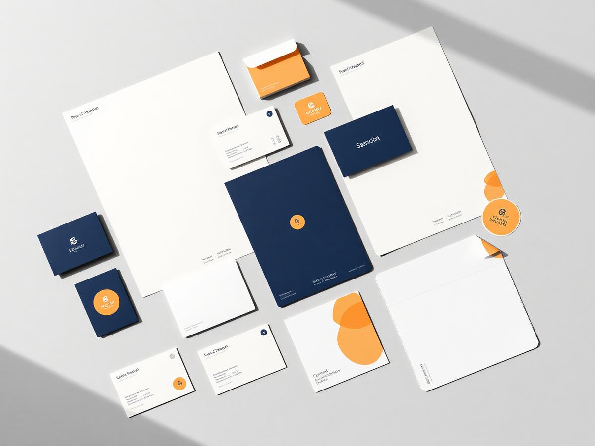 Printed brand collateral produced by Vicart Designs